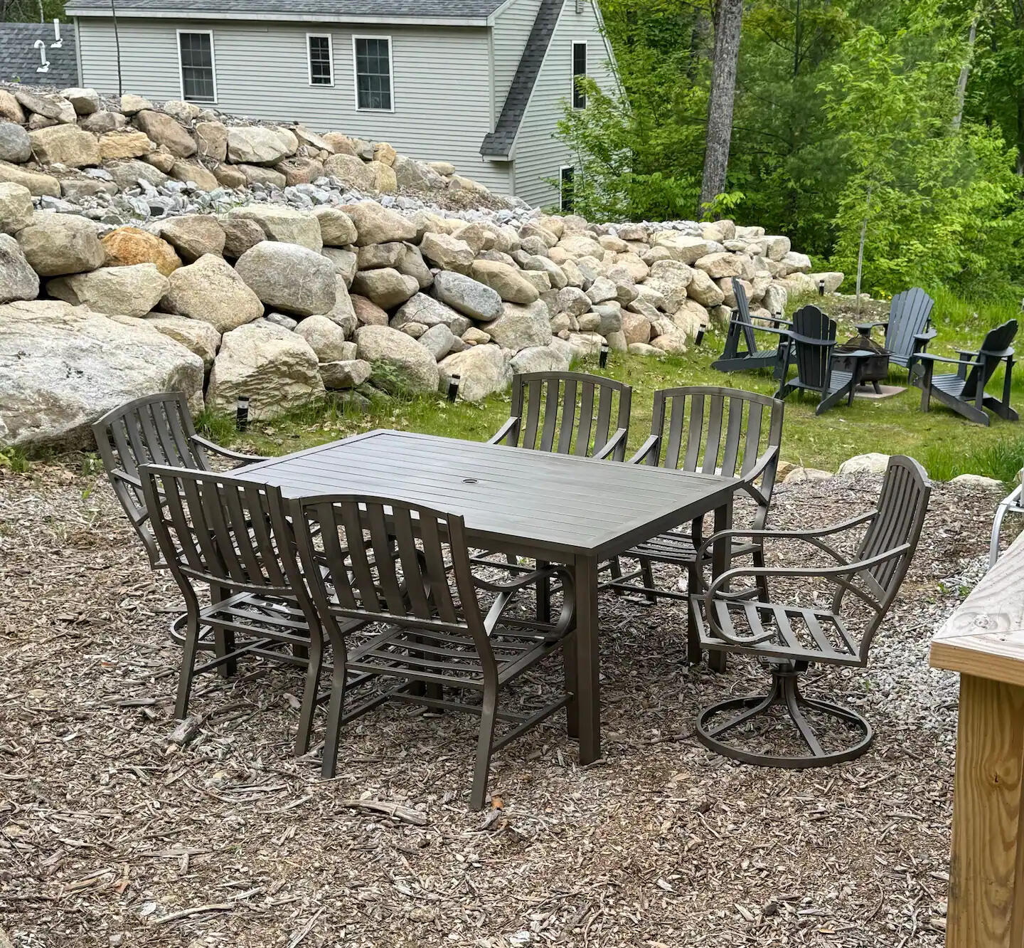 Conway Vacation House Backyard Table