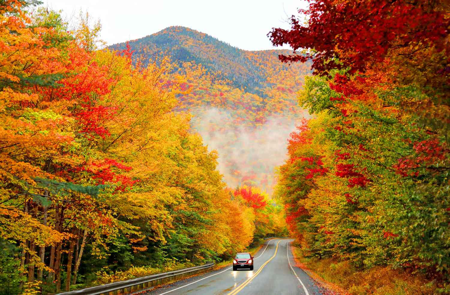 Highway 112 runs from Center Conway to North Woodstock, just south of Franconia Notch. Passing through the White Mountain National Forest, it is considered one of the most scenic highways in the U.S. and offers a number of interesting stopping off points.